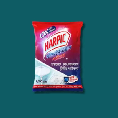 Harpic All-In-One Toilet & Bathroom Cleaning Powder ( টয়লেট এবং বাথরুম ক্লিনিং পাউডার )- 200 Gram